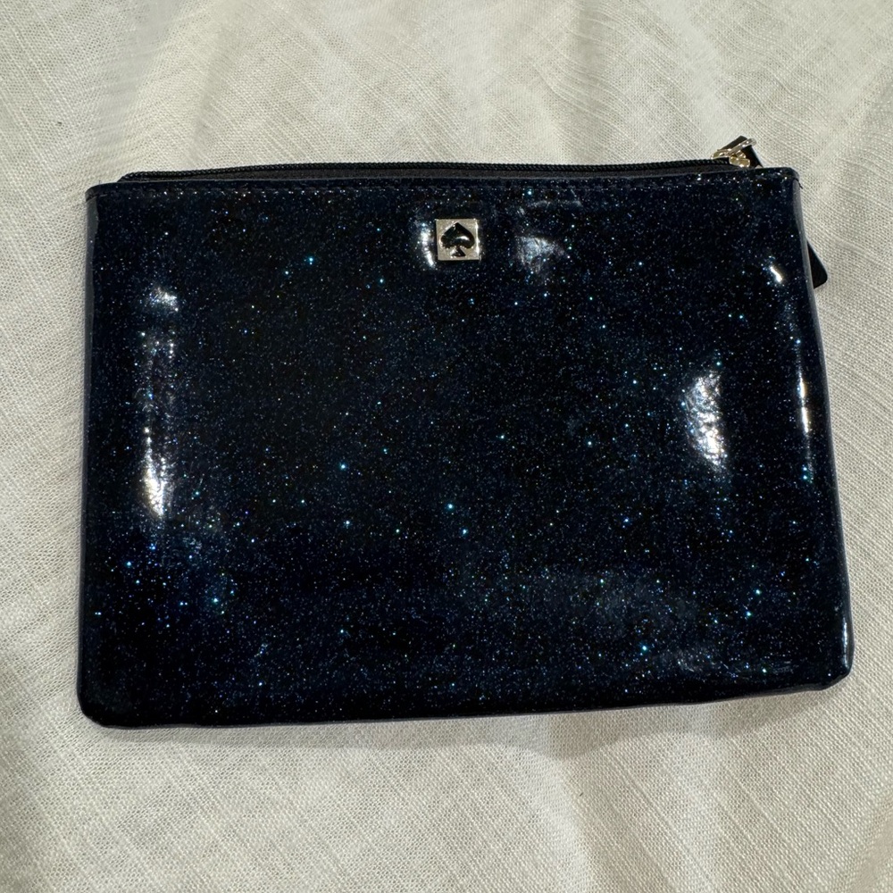 Kate Spade Black Leather Wristlet Clutch